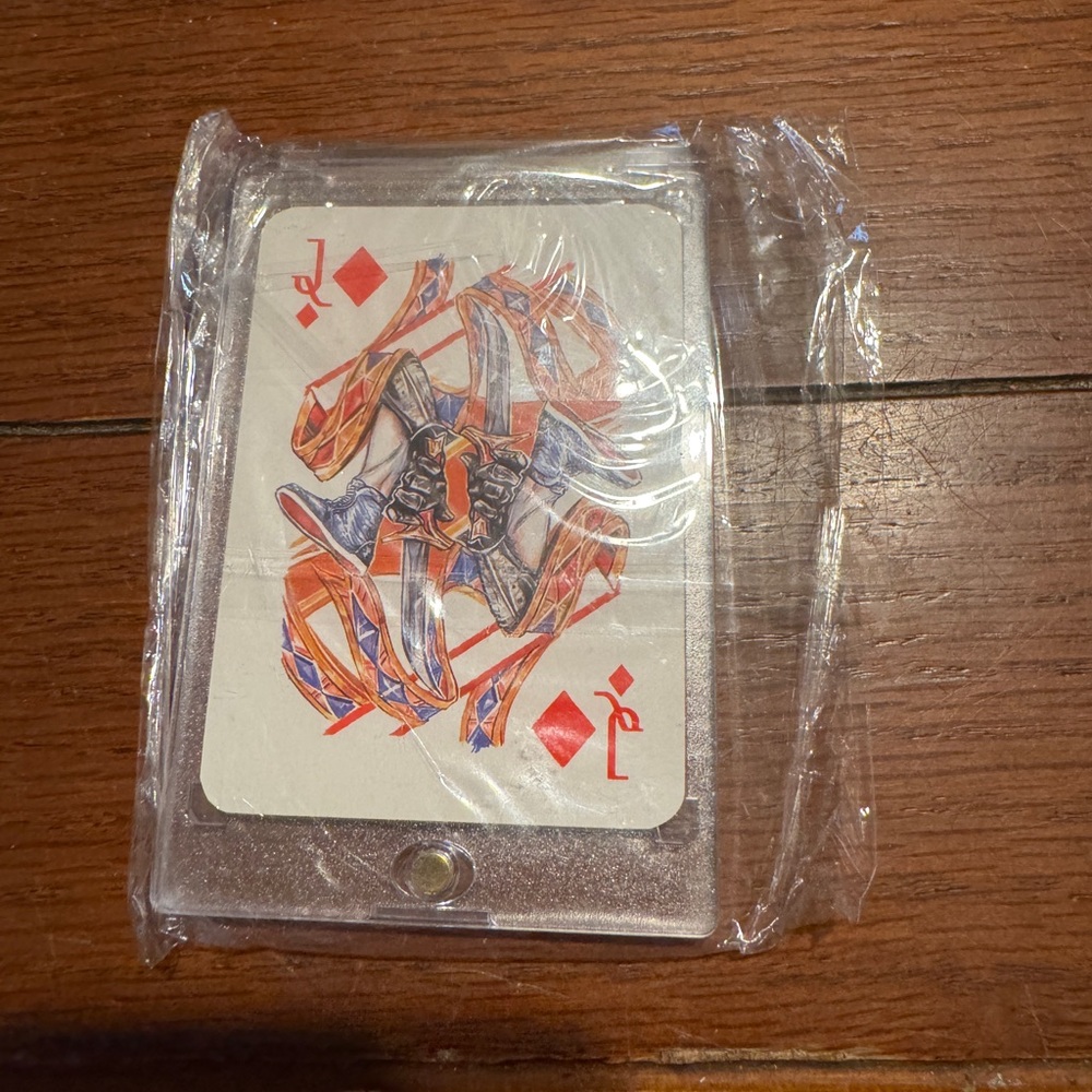 Christian Louboutin Jack of Diamonds Card Holder - Red and White
